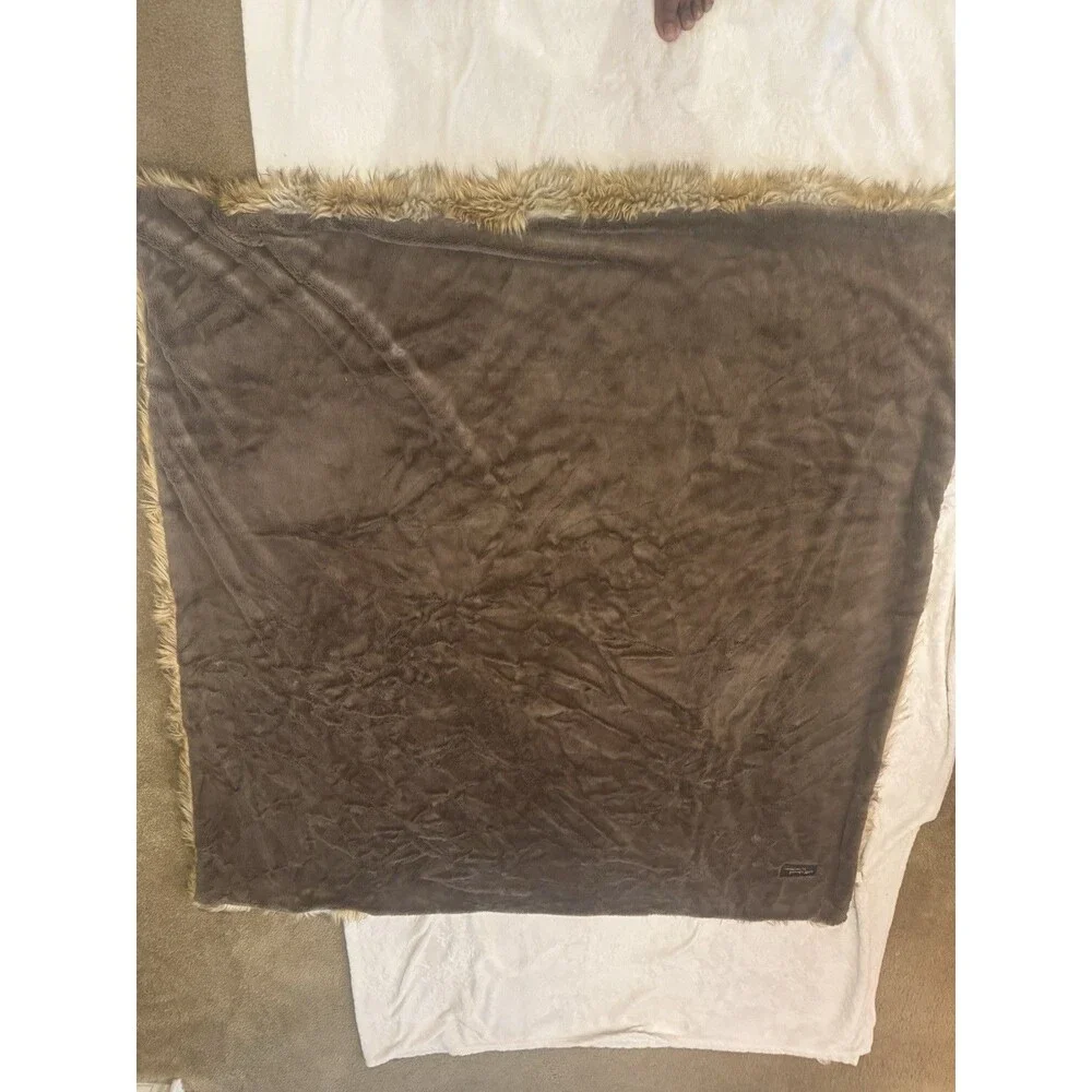 WILD MANNARED Throw  Blanket 58”X 58
